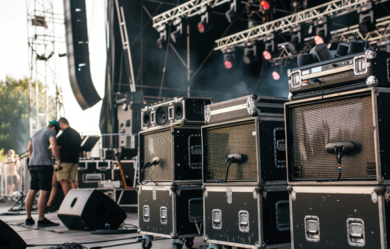 Technology rental professional event speaker system and audio equipment for live events and concerts