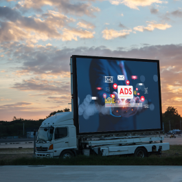 technology rental mobile LED screen truck for outdoor advertising